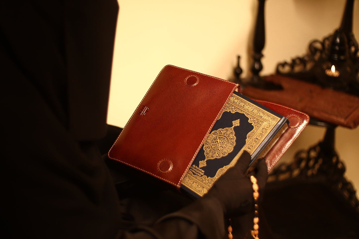 'HIMAYAH' (حماية) - Badr Brown Leather Quran Sleeve