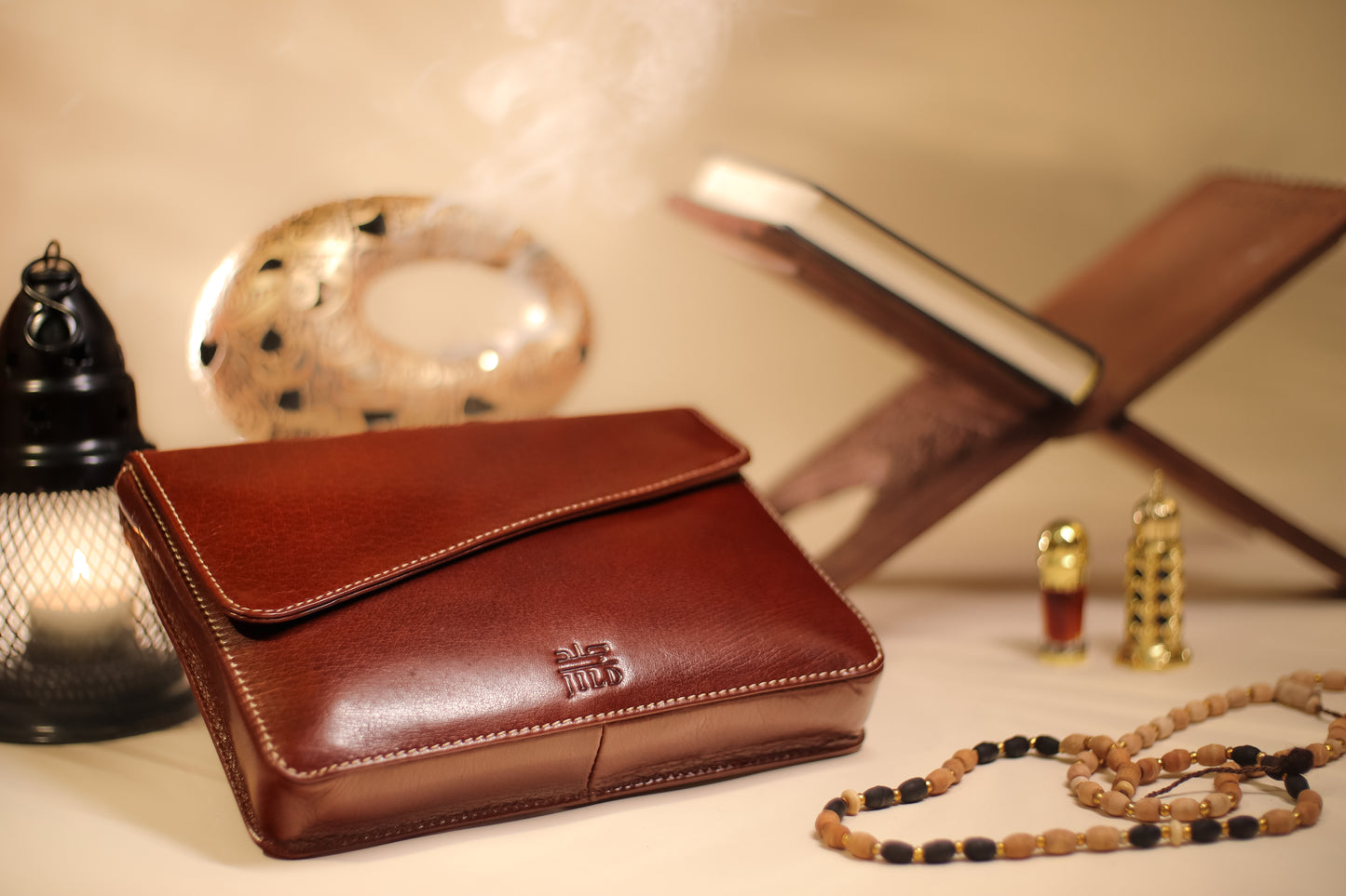 'HIMAYAH' (حماية) - Badr Brown Leather Quran Sleeve
