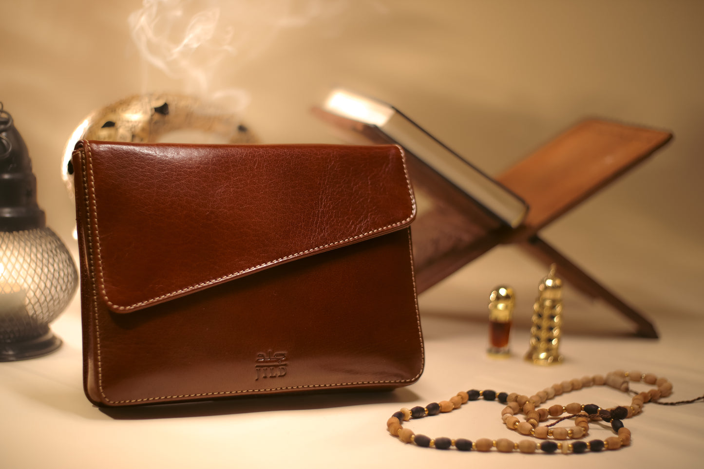 'HIMAYAH' (حماية) - Badr Brown Leather Quran Sleeve