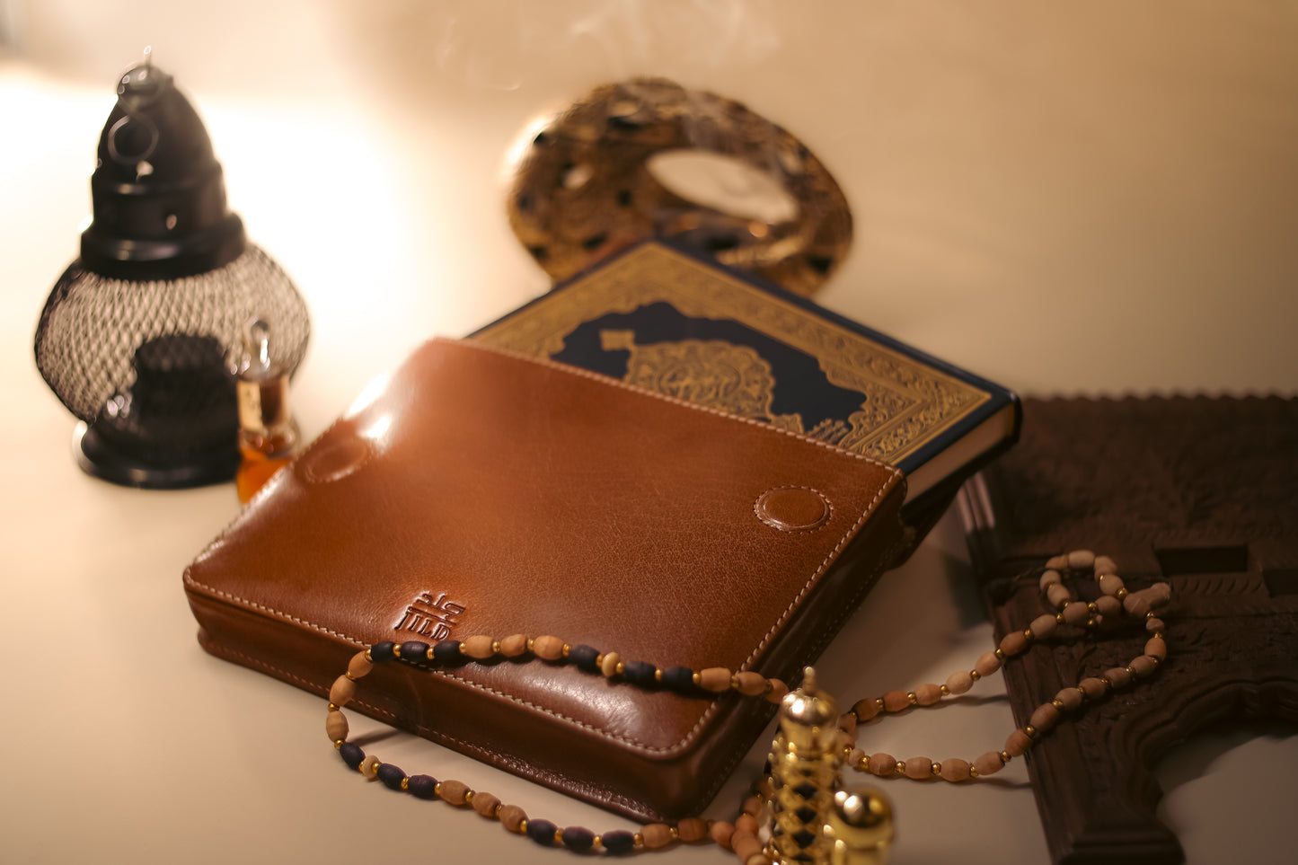 'HIMAYAH' (حماية) - Hira Tan Leather Quran Sleeve