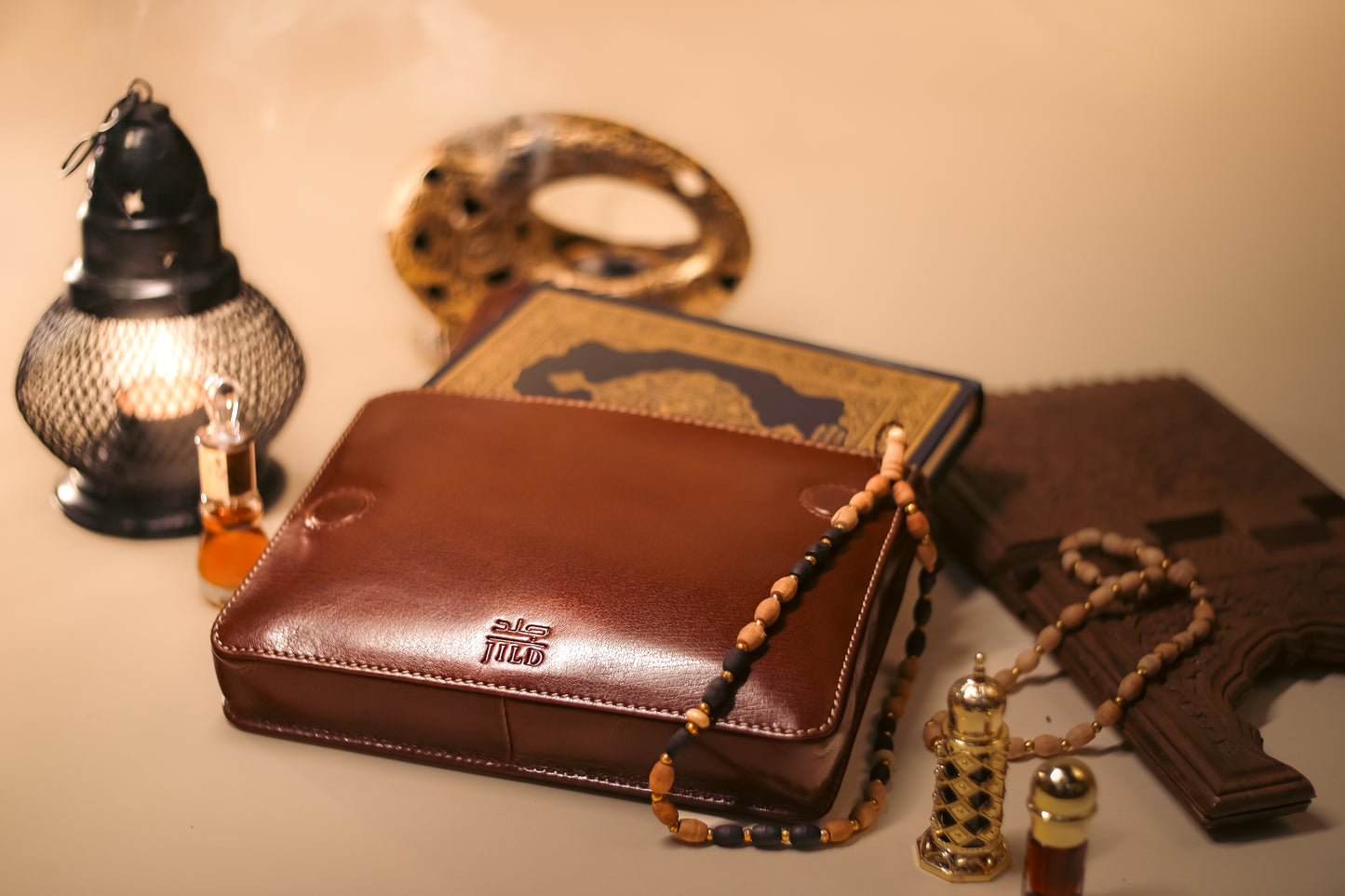 'HIMAYAH' (حماية) - Badr Brown Leather Quran Sleeve